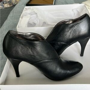 Calvin Klein Black Ankle Boot Heels